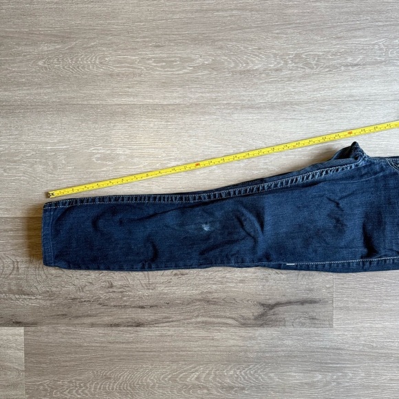 True Religion Dark Blue Straight Leg Jeans Size 27 Low Rise Casual Streetwear - Picture 6 of 14